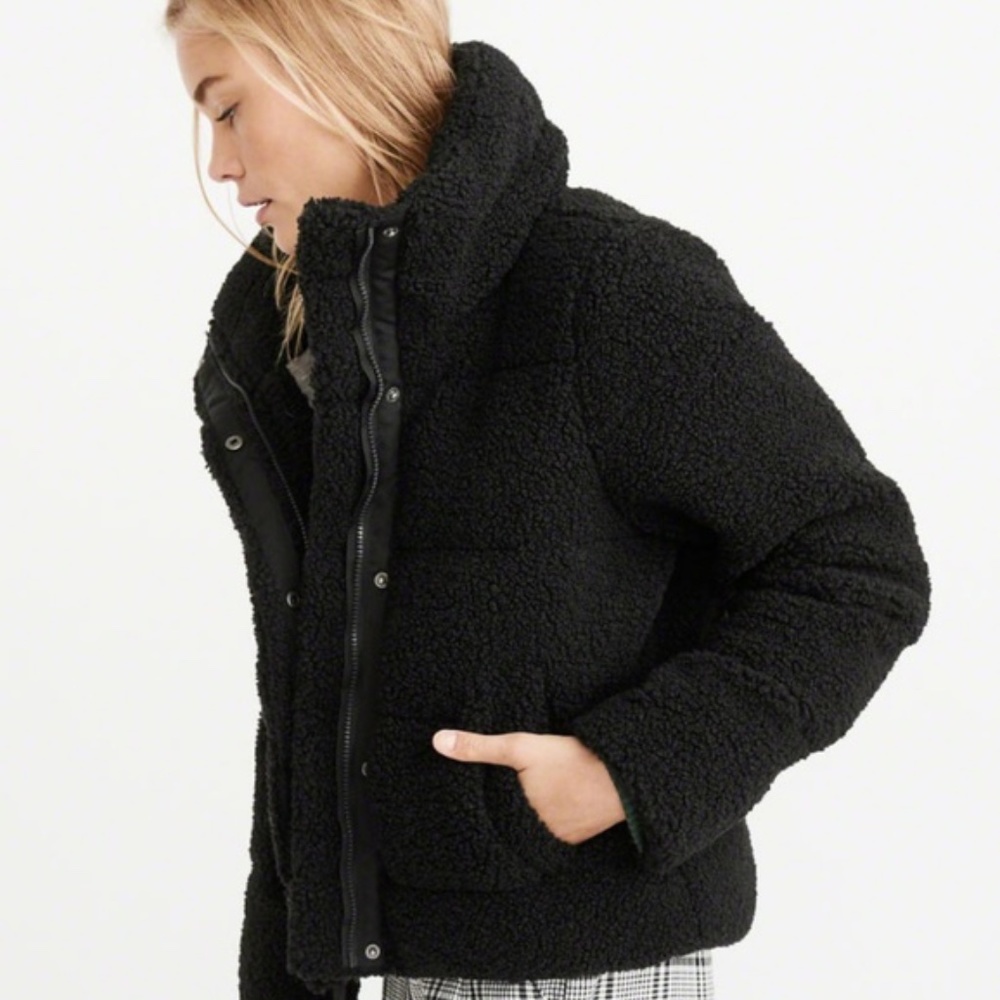 Abercrombie & Fitch Sherpa Ultra Mini Puffer